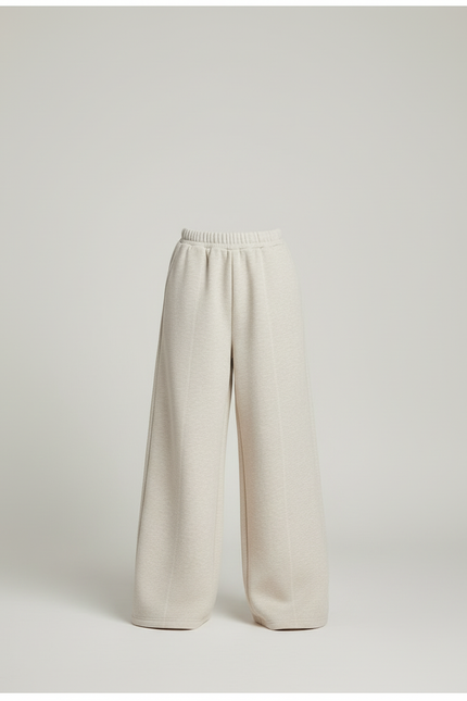 Pantalon Beige Ample Décontracté Enfant Fille - Molleton - vue 3