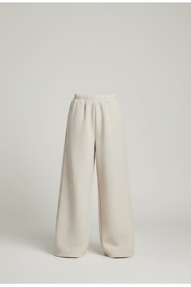 Pantalon Beige Ample Décontracté Enfant Fille - Molleton - vue 3