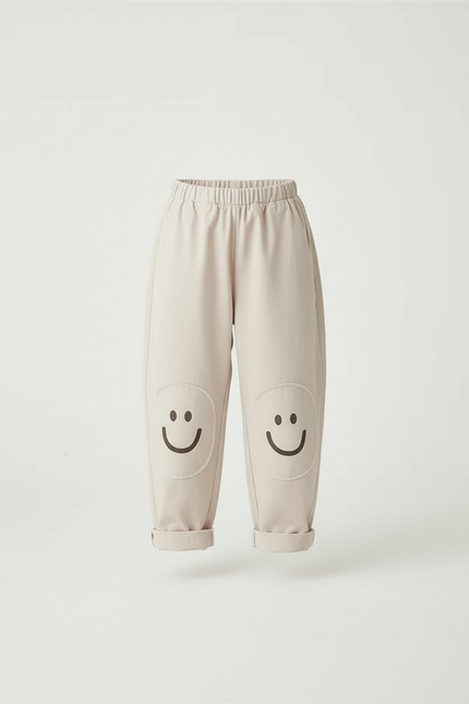 Pantalon Beige Coton Harem Smilies Enfant - vue 3