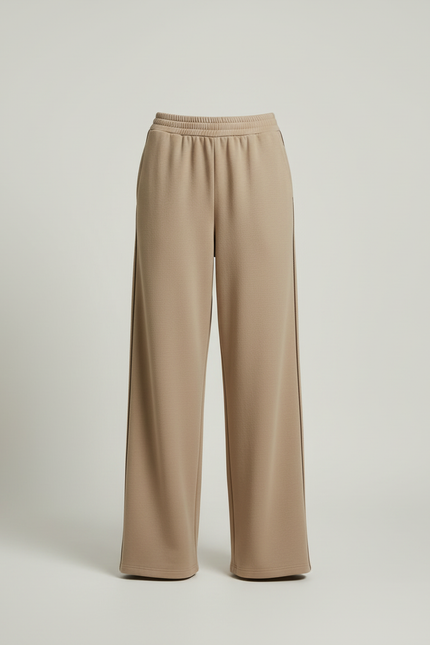 Pantalon Beige Ample Confortable Chaud Décontracté - Molleton - vue 3