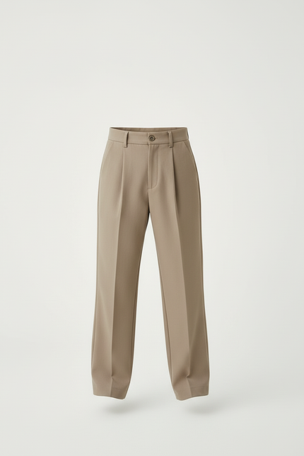 Pantalon Beige Garcon Ceremonie - Gabardine - vue 3