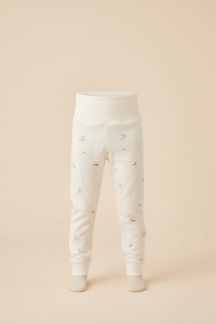 Pantalon Beige Coton Motif Lune Enfant - vue 3