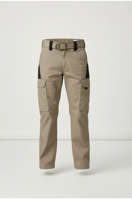 Pantalon Beige Cargo Tactique Résistant Multi-poches Garçon - Toile - vue 3