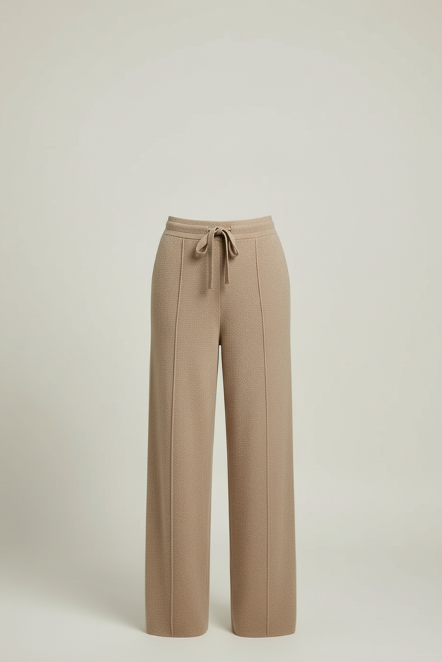 Pantalon Flanelle Beige Femme - Laine - vue 3