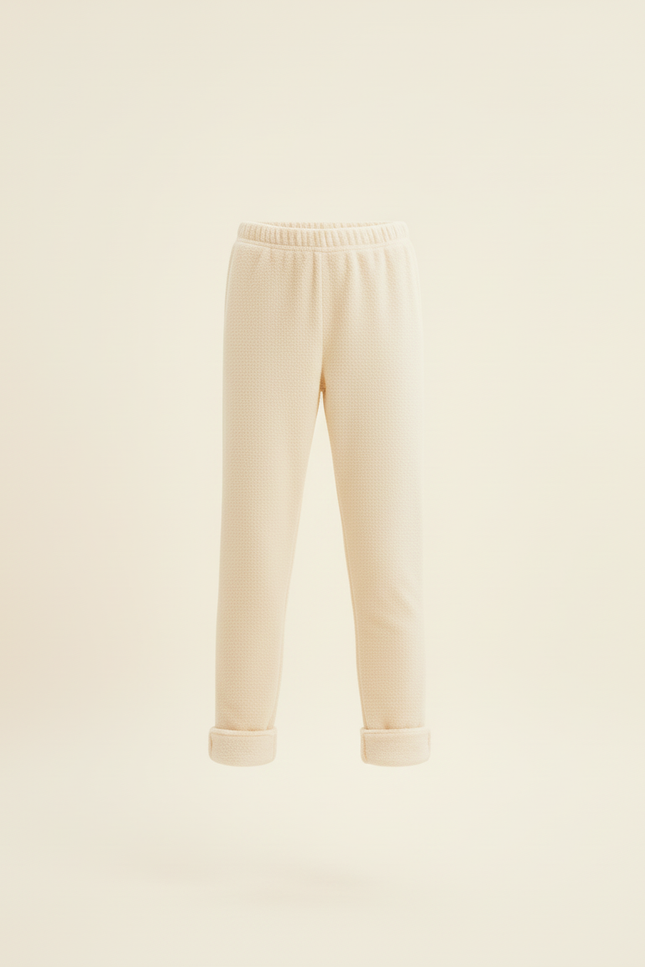 Pantalon Beige Molletonné Imprimé Confortable Enfant - vue 3