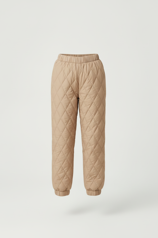 Pantalon Beige Matelassé Ample Hiver Enfant - Polyester - vue 3