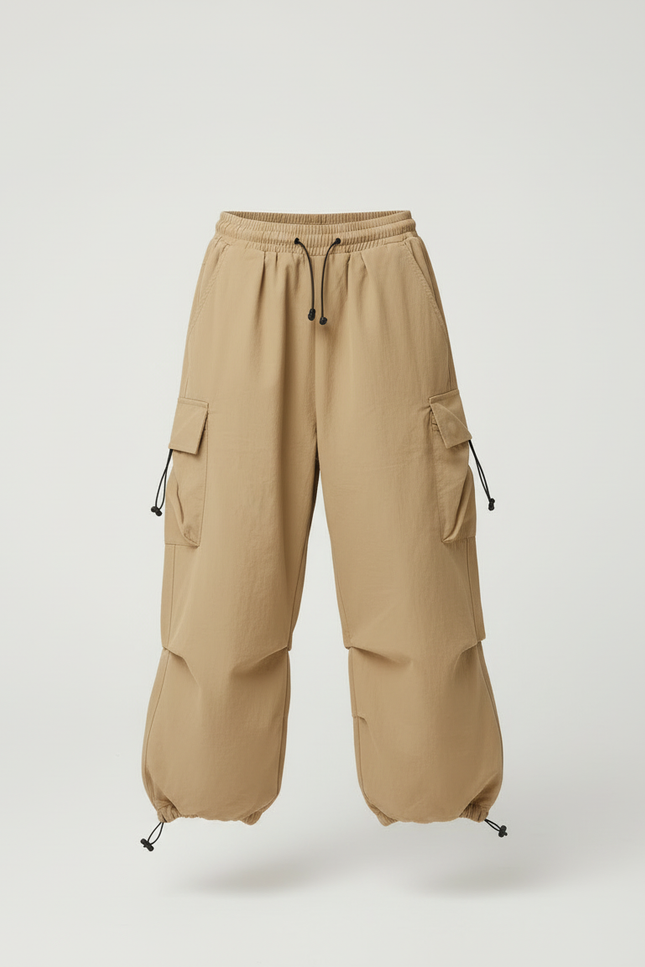 Pantalon Beige Cargo Ample Décontracté Enfant - Polyester - vue 3