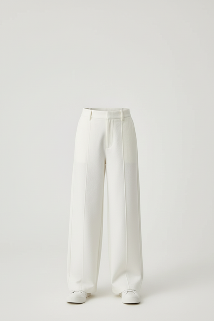 Pantalon Beige Droit Ample Confortable Enfant - Gabardine - vue 3