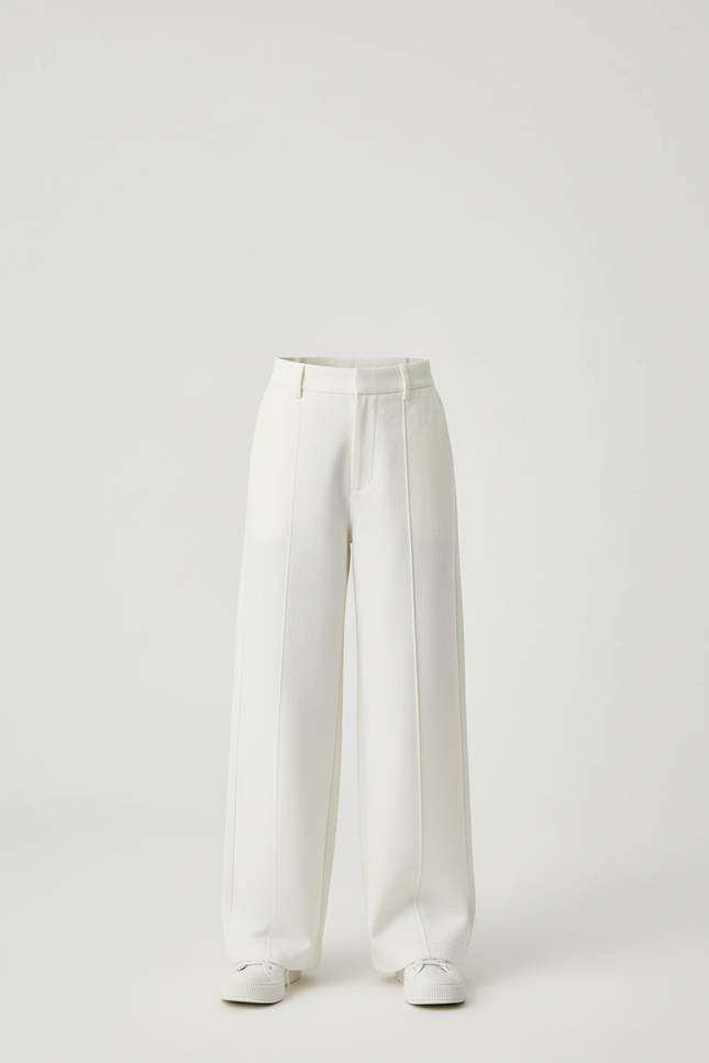 Pantalon Beige Droit Ample Confortable Enfant - Gabardine - vue 3