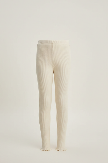 Pantalon Beige Côtelé Extensible Enfant Confortable - Maille - vue 3