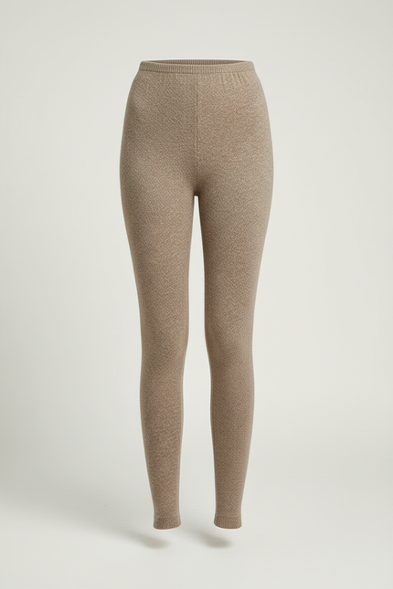 Pantalon Laine Beige Femme - vue 3