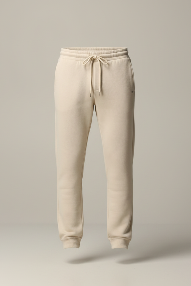 Pantalon Jogging Homme Beige - Molleton - vue 3