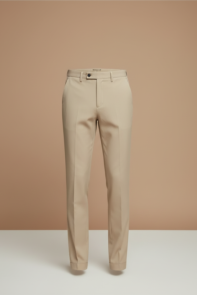 Pantalon Beige Tailleur - Gabardine - vue 3