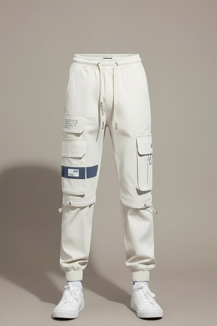 Pantalon Beige Cargo Multipoches Décontracté Enfant - Toile - vue 3
