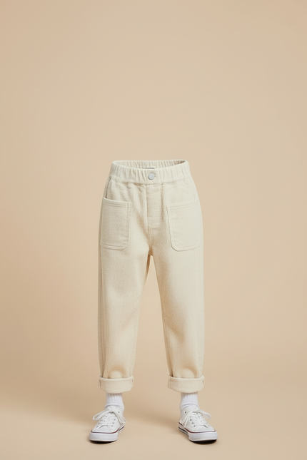 Pantalon Beige B7b6 - Cordé - vue 3