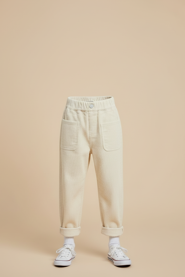 Pantalon Beige B7b6 - Cordé - vue 3