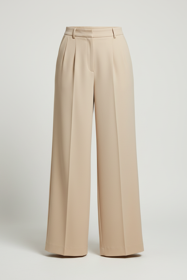 Pantalon Beige Caef - Polyester - vue 3