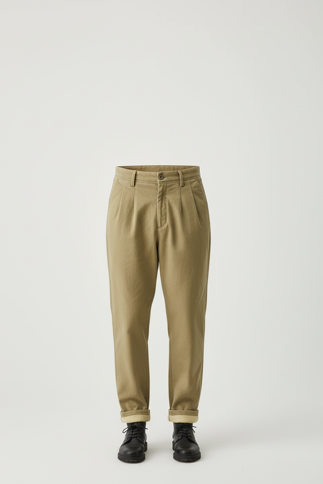 Pantalon Beige Kaki - Gabardine - vue 3