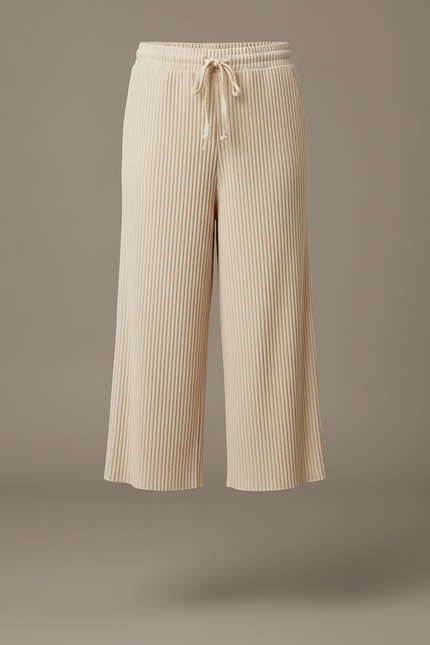Pantalon Crepe Beige - Maille - vue 3