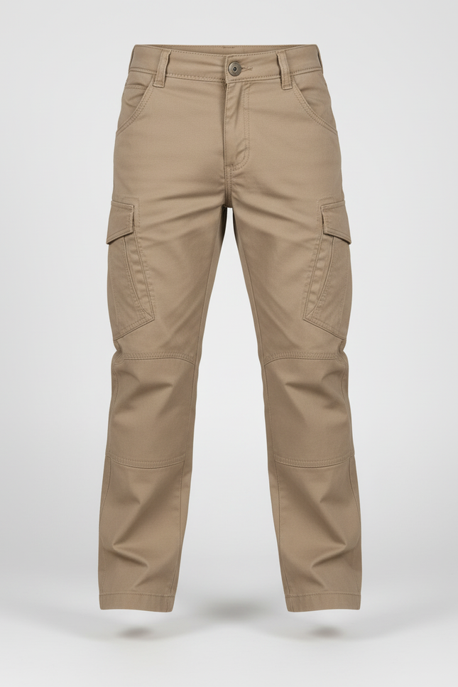 Pantalon Beige Cargo Coton Confortable Enfant - vue 3