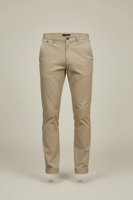 Pantalon Skinny Beige Homme - Gabardine - vue 3