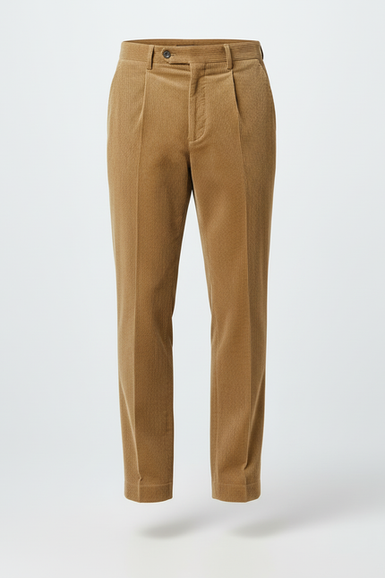 Pantalon Beige Edbe - Camel Cordé - vue 3