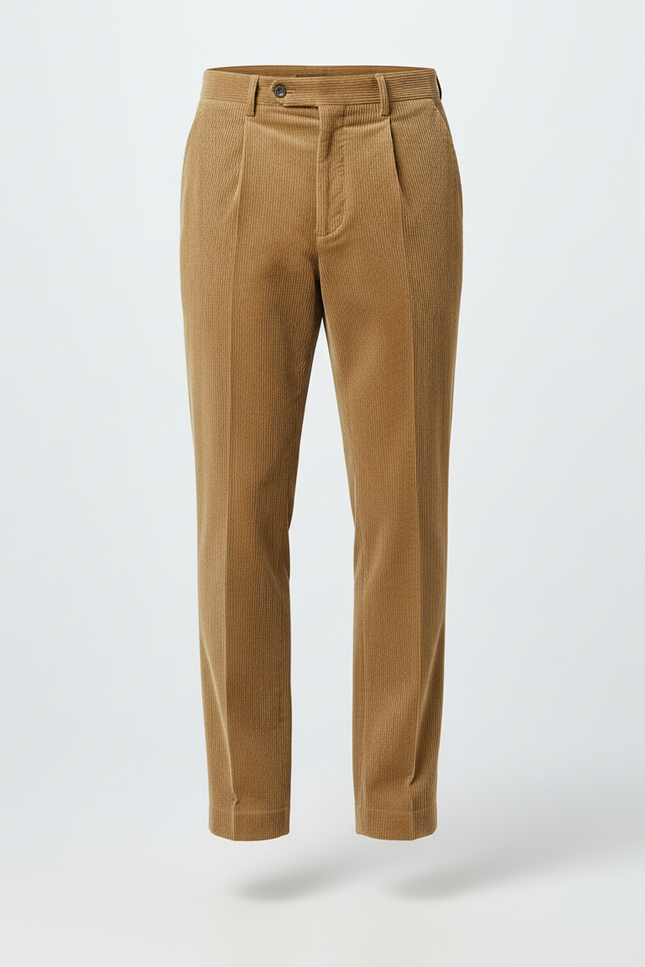 Pantalon Beige Edbe - Camel Cordé - vue 3