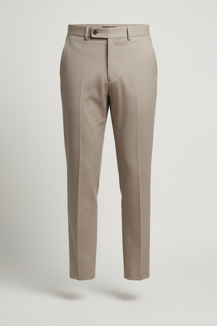 Pantalon Beige Homme Slim Élégant Business Décontracté - Gabardine - vue 3