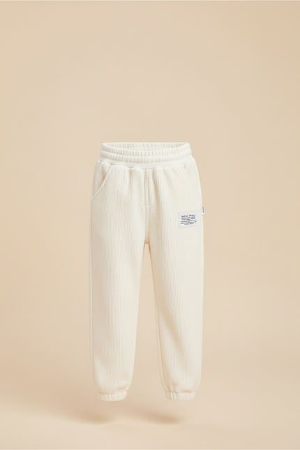 Pantalon Beige Côtelé Épais Garçon Décontracté - Cordé - vue 3
