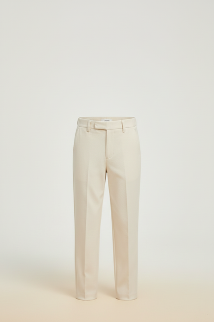 Pantalon Beige Droit Élégant Garçon Classique Coton - vue 3