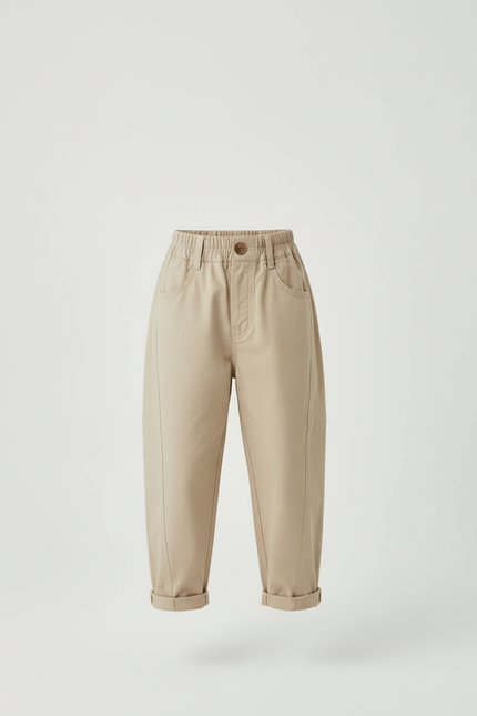 Pantalon Chino Beige Garcon - Gabardine - vue 3