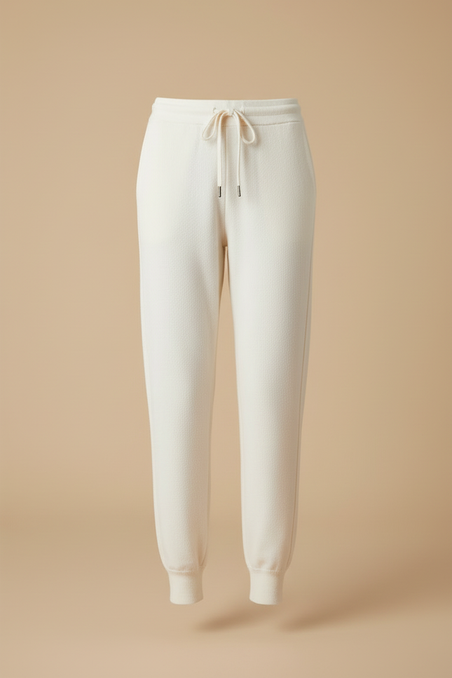 Pantalon Beige Cachemire Chaud Confortable Décontracté - Molleton - vue 3