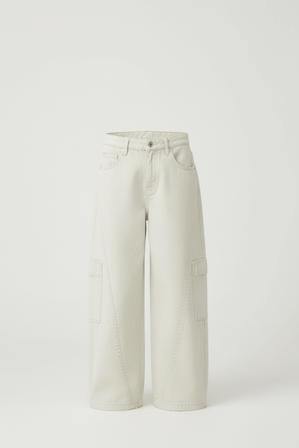 Pantalon Beige Ample Cargo Décontracté Garçon - Jean - vue 3
