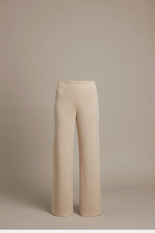 Pantalon Beige Ample Droit Décontracté Enfant - Molleton - vue 3