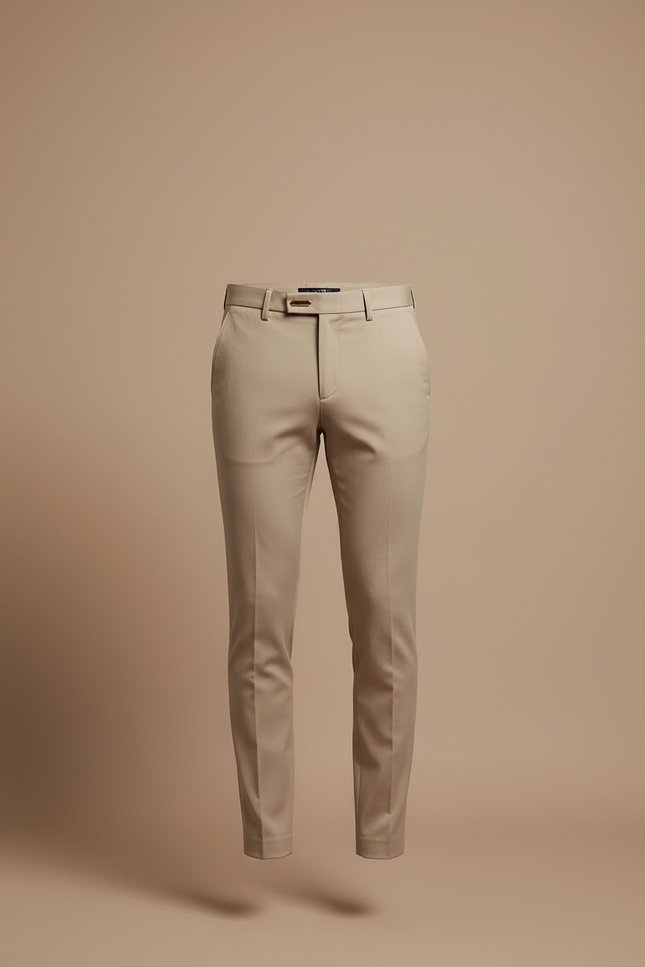 Pantalon Beige Homme Slim - Gabardine - vue 3