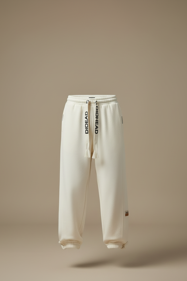 Pantalon Beige Ample Cordon Sport Molleton Homme - vue 3