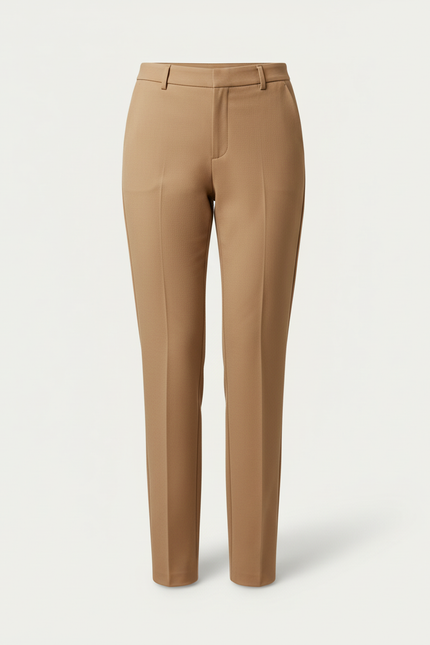 Pantalon De Tailleur Beige - Gabardine - vue 3