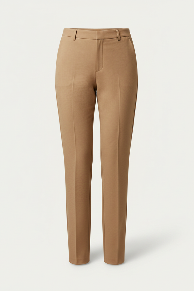 Pantalon De Tailleur Beige - Gabardine - vue 3
