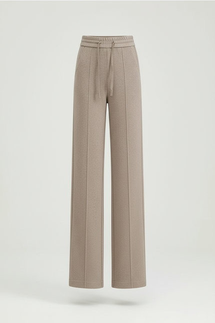 Pantalon Beige Épais Velours Large Décontracté Hiver - vue 3