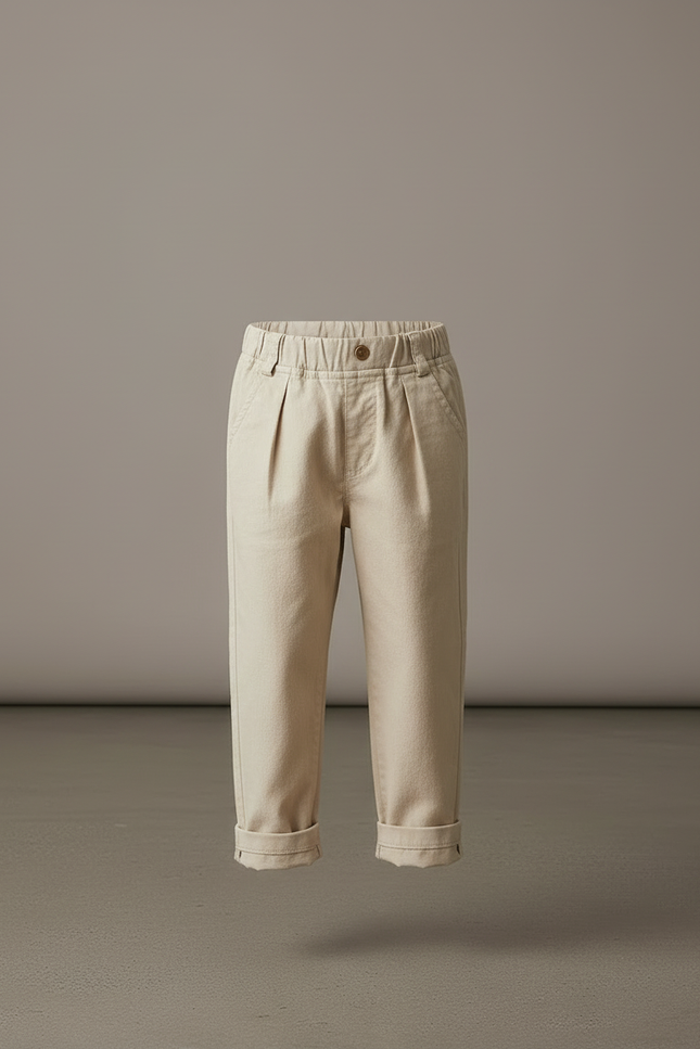 Pantalon Lin Beige Garcon - vue 3
