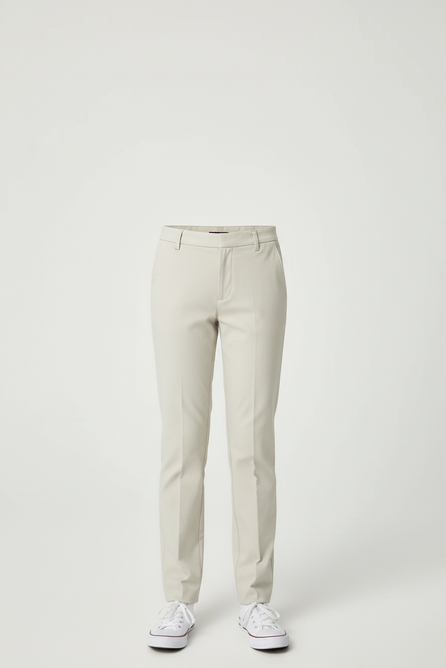 Pantalon Beige Droit Décontracté Extensible Enfant - Polyester - vue 3