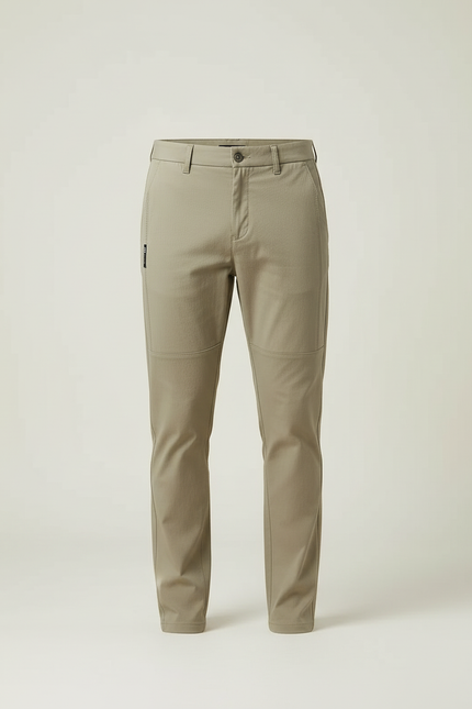 Pantalon Beige Homme Chino Slim Extensible Léger - Kaki Gabardine - vue 3