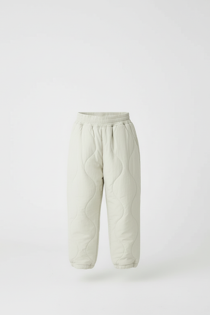 Pantalon Beige Matelassé Ample Confortable Enfant Hiver - Polyester - vue 3