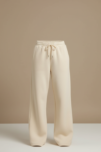 Pantalon Beige Blanc - Molleton - vue 3