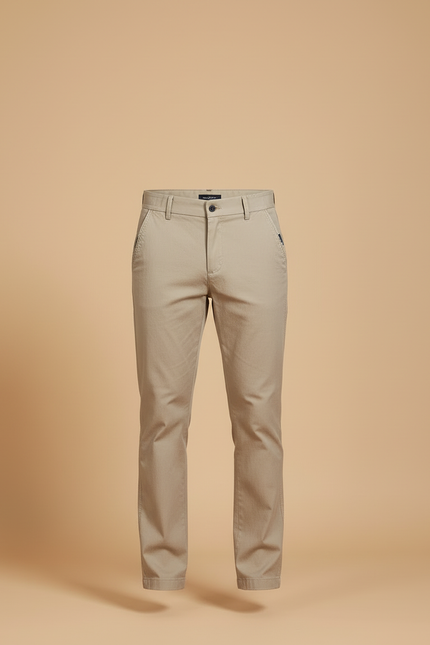 Pantalon Beige Homme Chino Slim Extensible Décontracté - Coton - vue 3