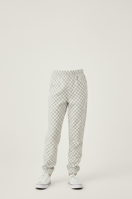 Pantalon Beige Motif Floral Confortable Enfant - Molleton - vue 3