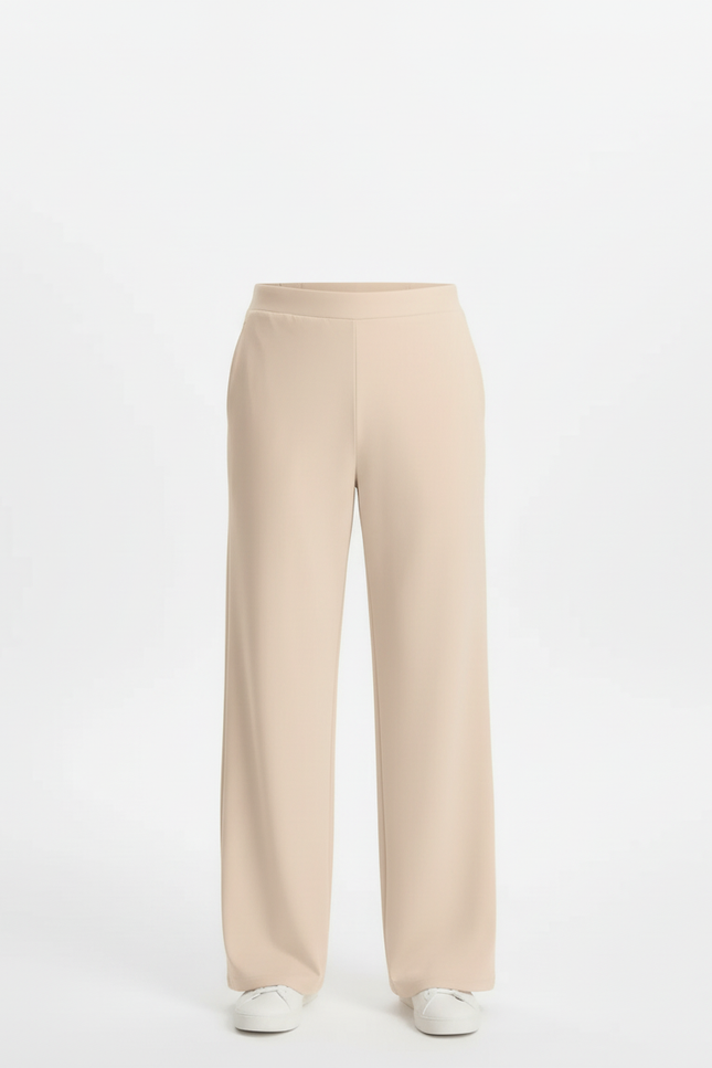 Pantalon Beige Droit Fluide Décontracté Confortable Homme - Polyester - vue 3