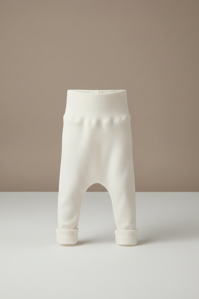 Pantalon Beige Côtelé Élastique Confortable Enfant - Cordé - vue 3