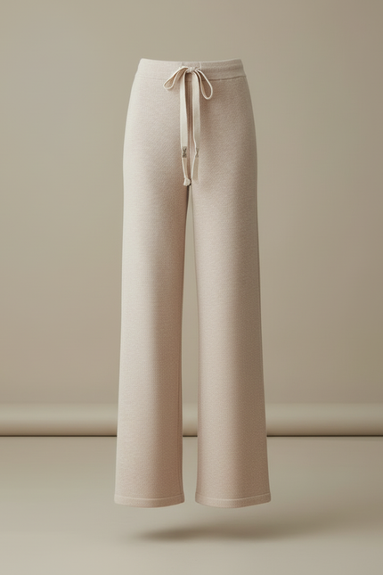 Pantalon Laine Beige - vue 3