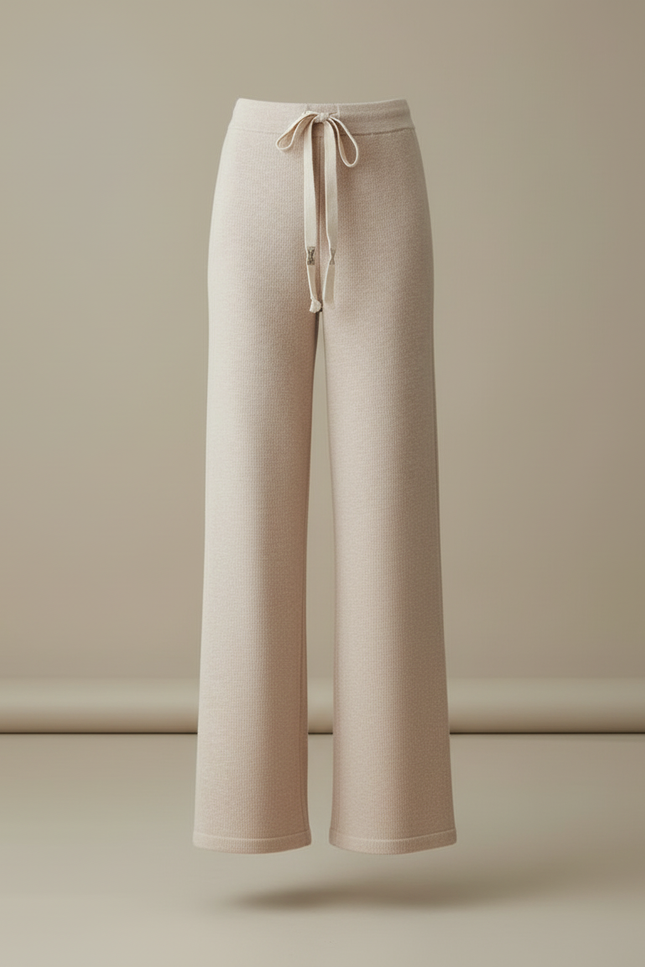 Pantalon Laine Beige - vue 3